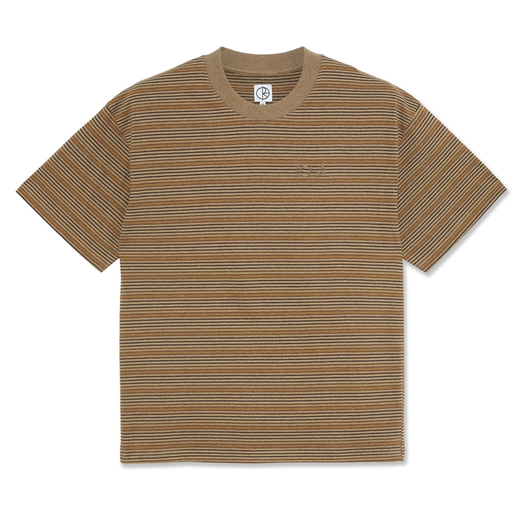Polar Skate Co Stripe Surf T Shirt - Camel