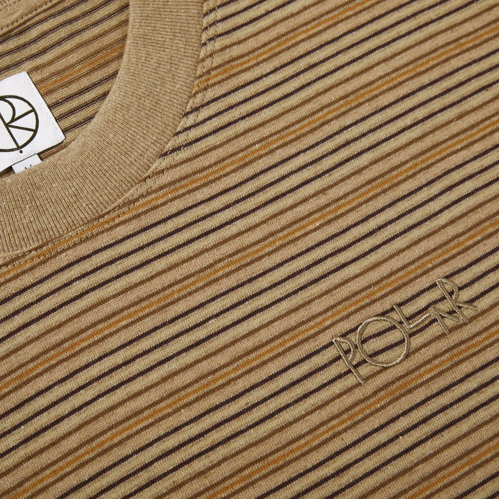 Polar Skate Co Stripe Surf T Shirt - Camel