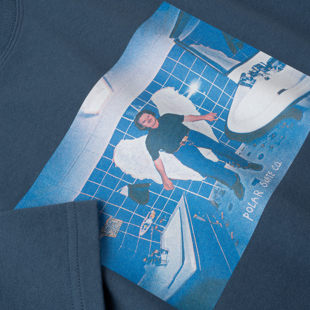 Polar Skate Co Angel Man T Shirt - Grey Blue