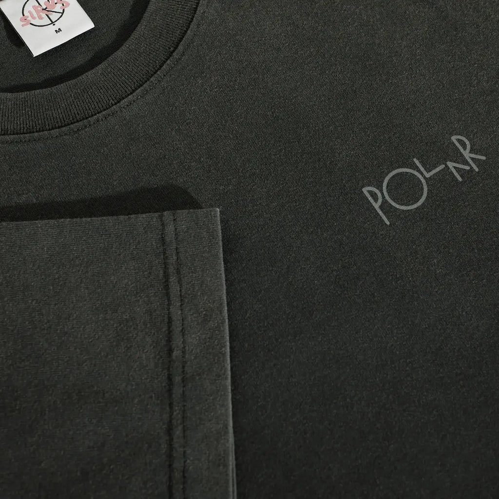 Polar Skate Co Horse Hand T Shirt - Silver Black - closeup