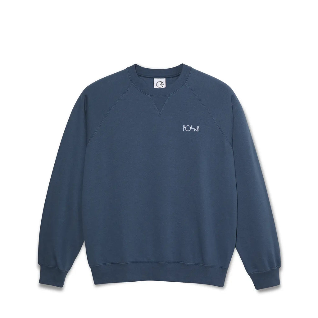 Polar Skate Co  Default Crewneck - Grey Blue - front