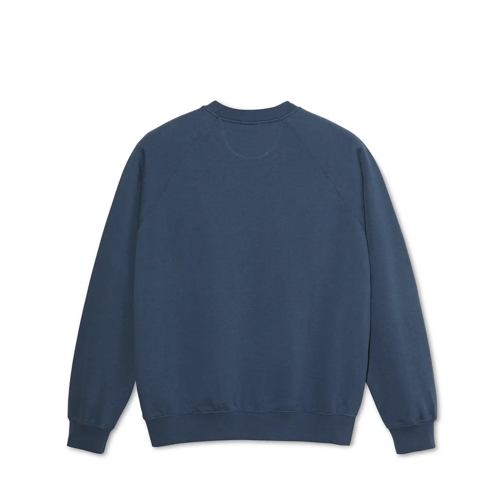 Polar Skate Co  Default Crewneck - Grey Blue - back