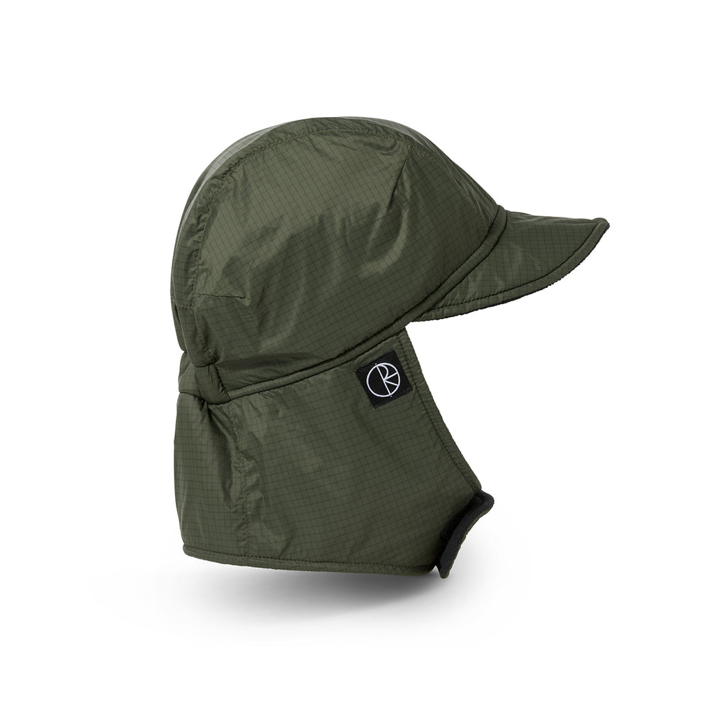 Luke Flap Cap in Grey Green by Polar Skate Co - Side view