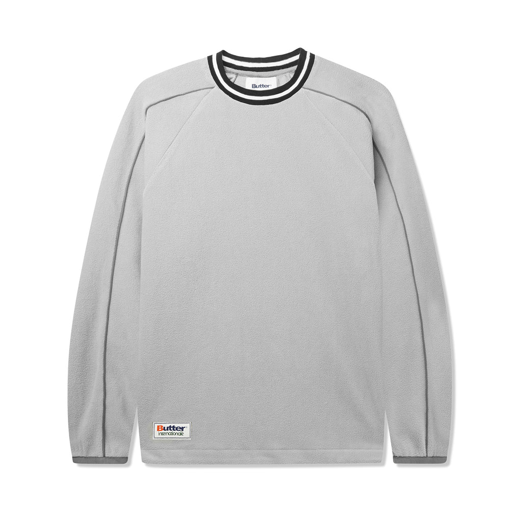 Butter Goods Polar Fleece Crewneck - Grey - Front
