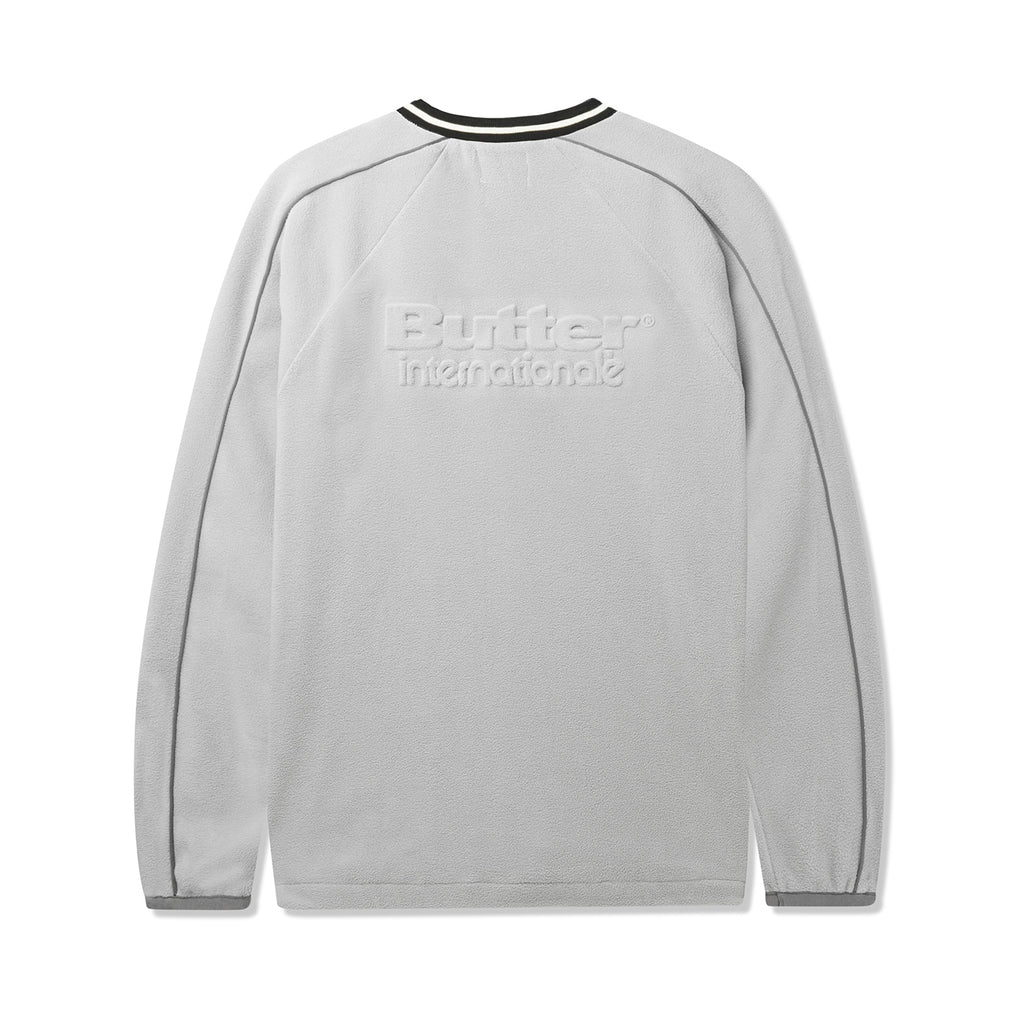 Butter Goods Polar Fleece Crewneck - Grey - Back