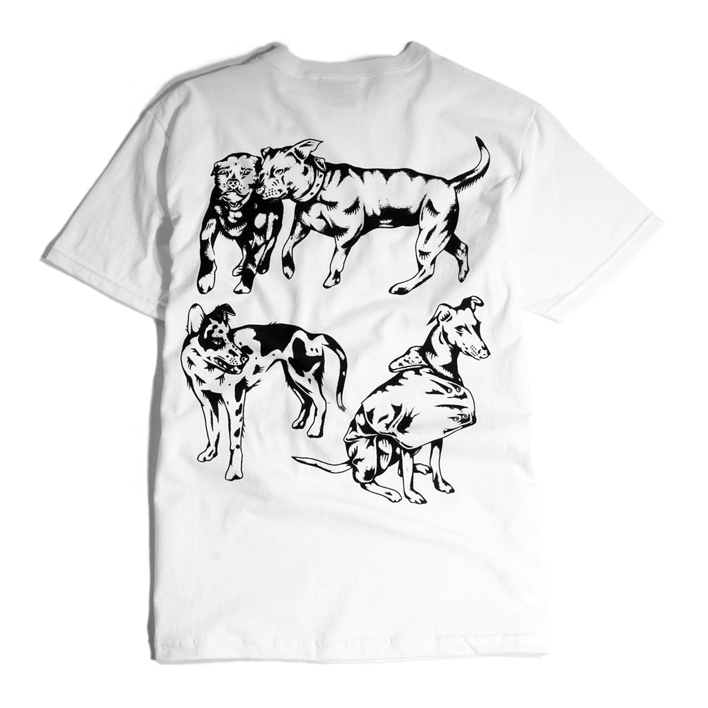 Skateboard Cafe Pooch T Shirt - White