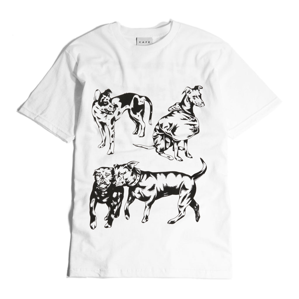 Skateboard Cafe Pooch T Shirt - White