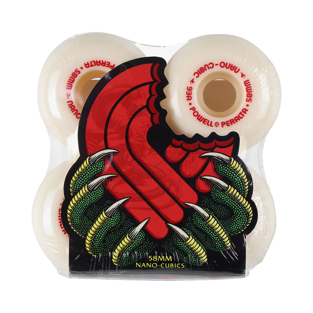 Powell Peralta Dragon Nano Cubic Wheels - 58MM - Off White