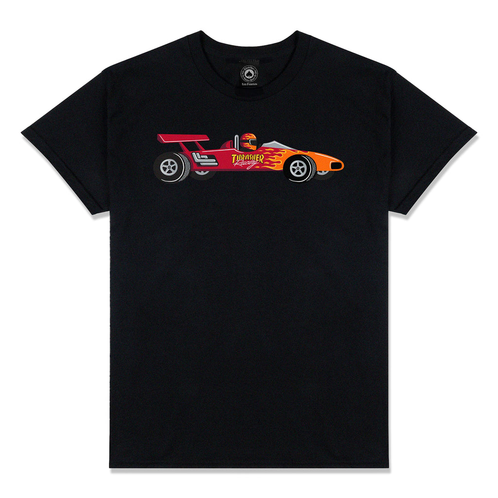 Thrasher Racecar T Shirt - Black