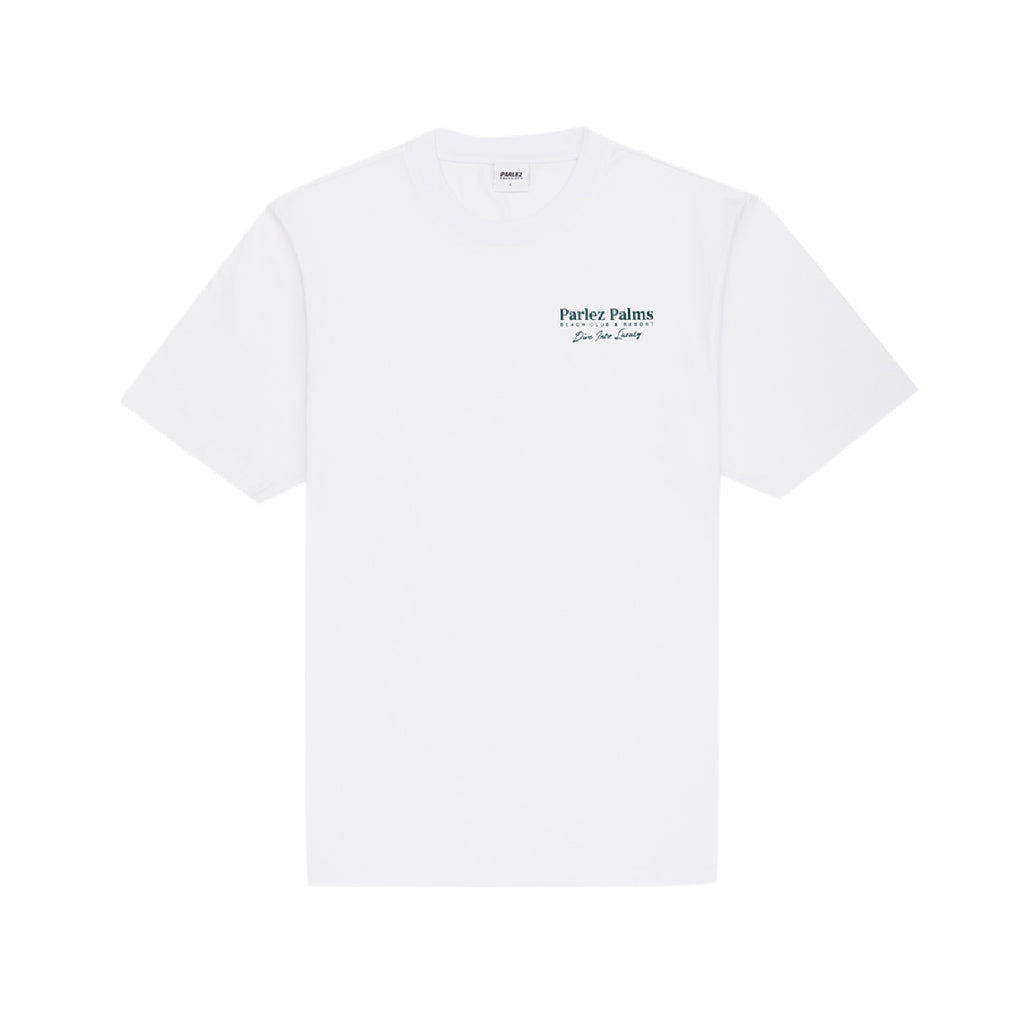 Parlez Retreat T Shirt - White - front
