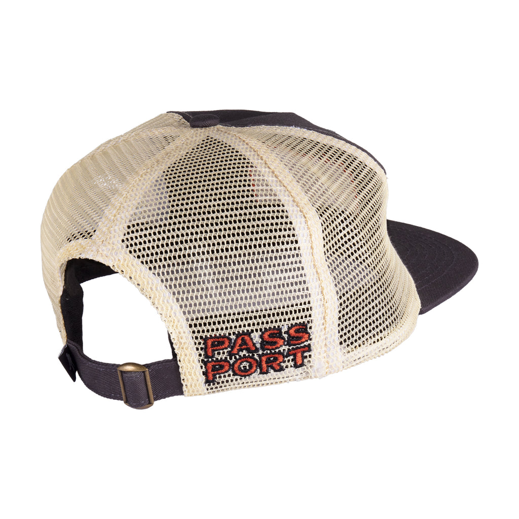PassPort Brush Fire Workers Trucker Cap - Chocolate / Off White - side