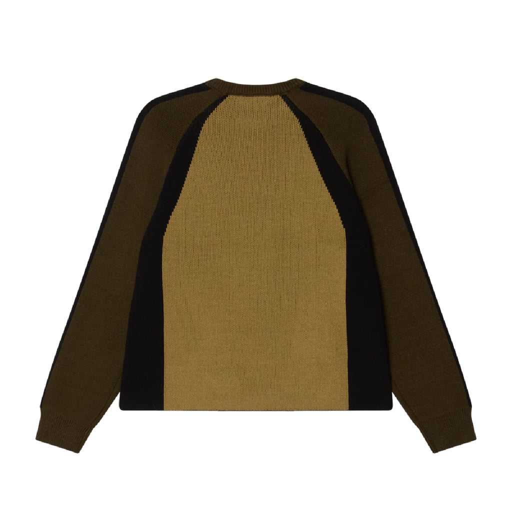 Obey Raglan Crew Neck Sweater - Mermaid Green - back