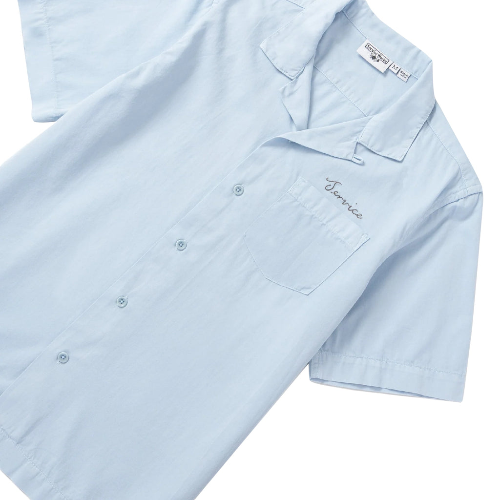 Service Works Script Resort S/S Shirt - Powder - front