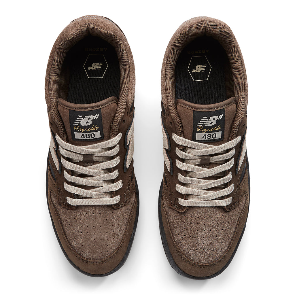 New Balance Numeric NM480 Shoes - Andrew Reynolds - Chocolate / Tan - top