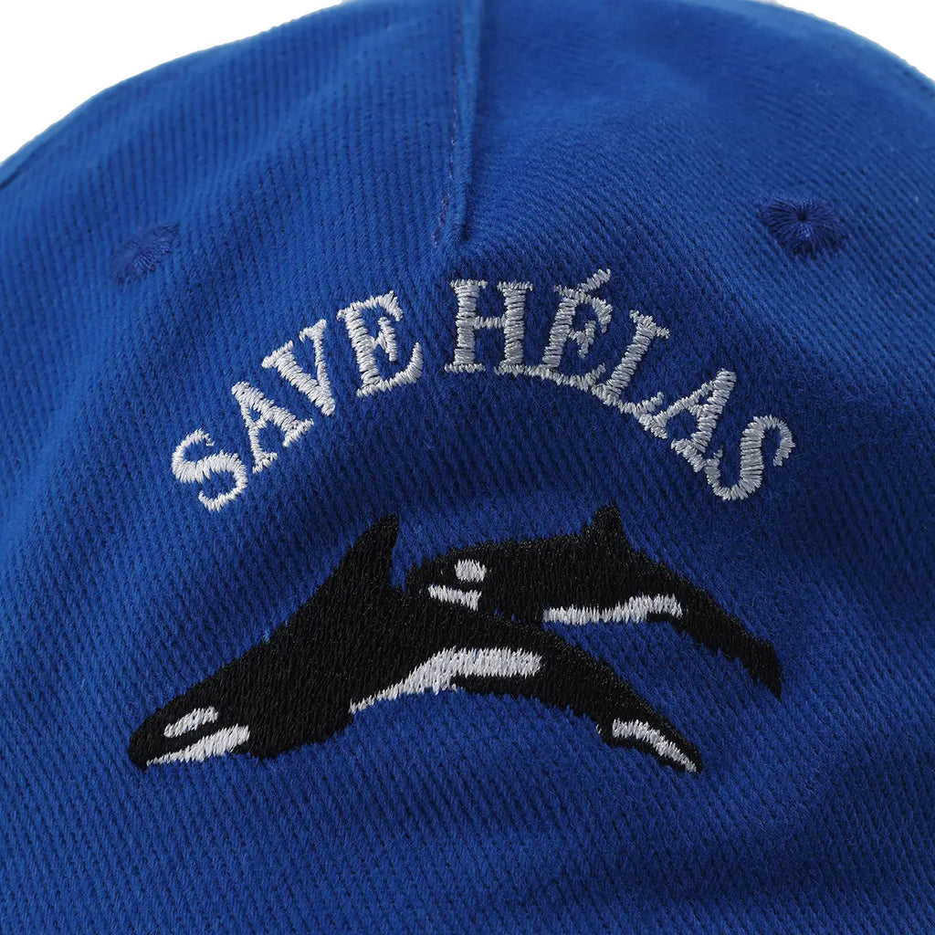 Helas Save Helas Cap - Blue - closeup