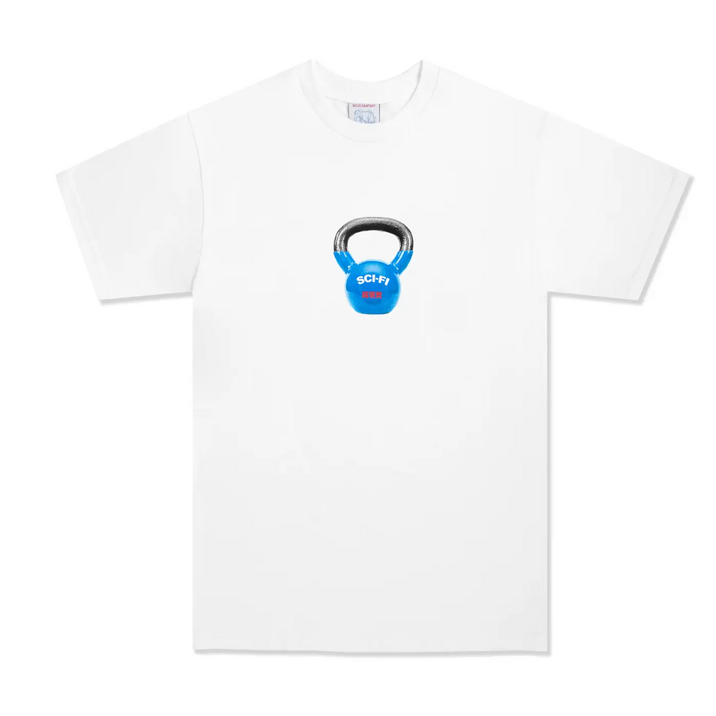 Sci-Fi Fantasy Kettle Bell T Shirt - White