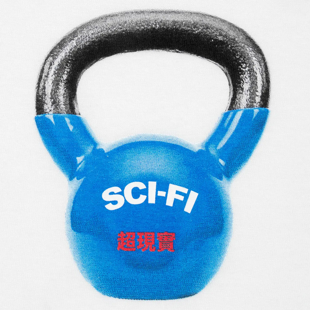 Sci-Fi Fantasy Kettle Bell T Shirt - White