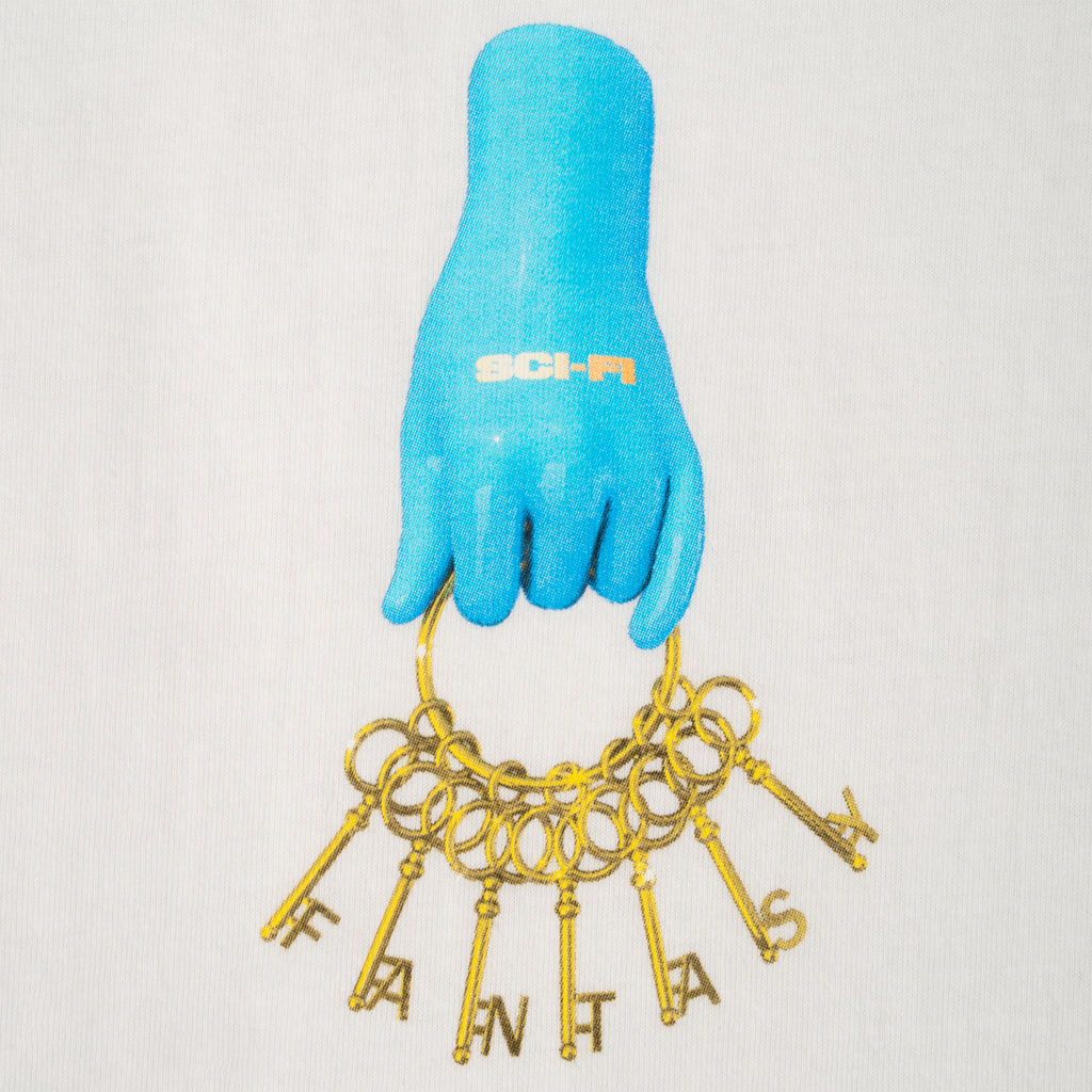 Sci-Fi Fantasy Keys T Shirt - White - closeup