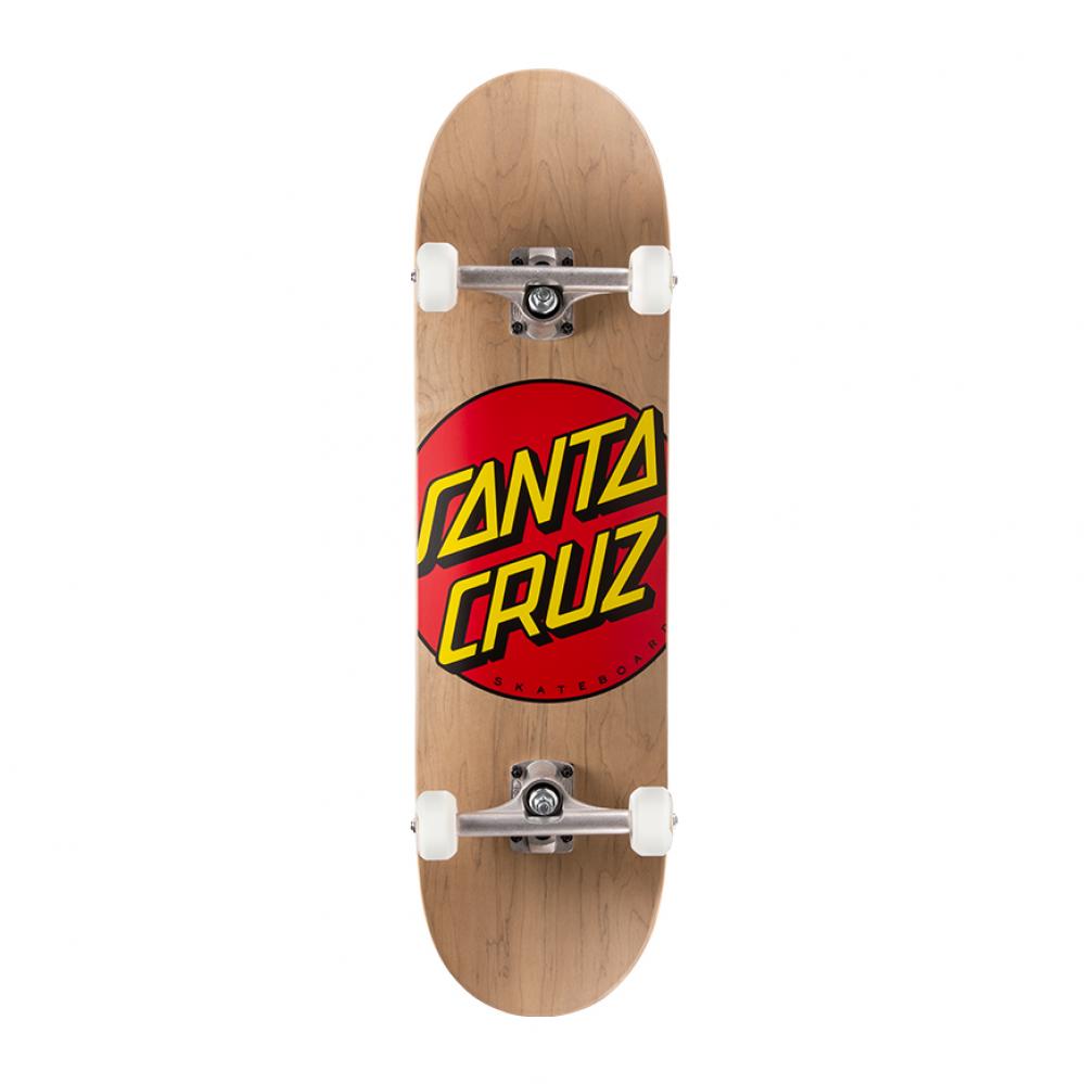 Santa Cruz Classic Dot Skateboard Complete - 8.375" Brown - main