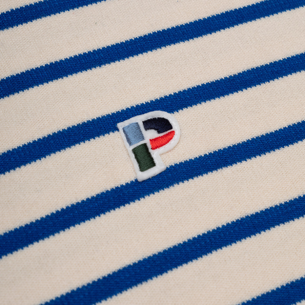 Parlez Shore YD L/S T Shirt - Azure / White - logo