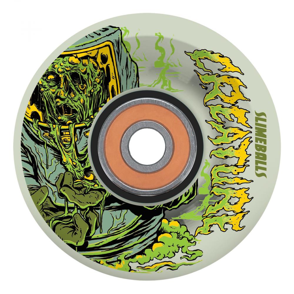 Slime Balls Creature Atomic Light Up OG 78a GITD Green Wheels - 60MM - front