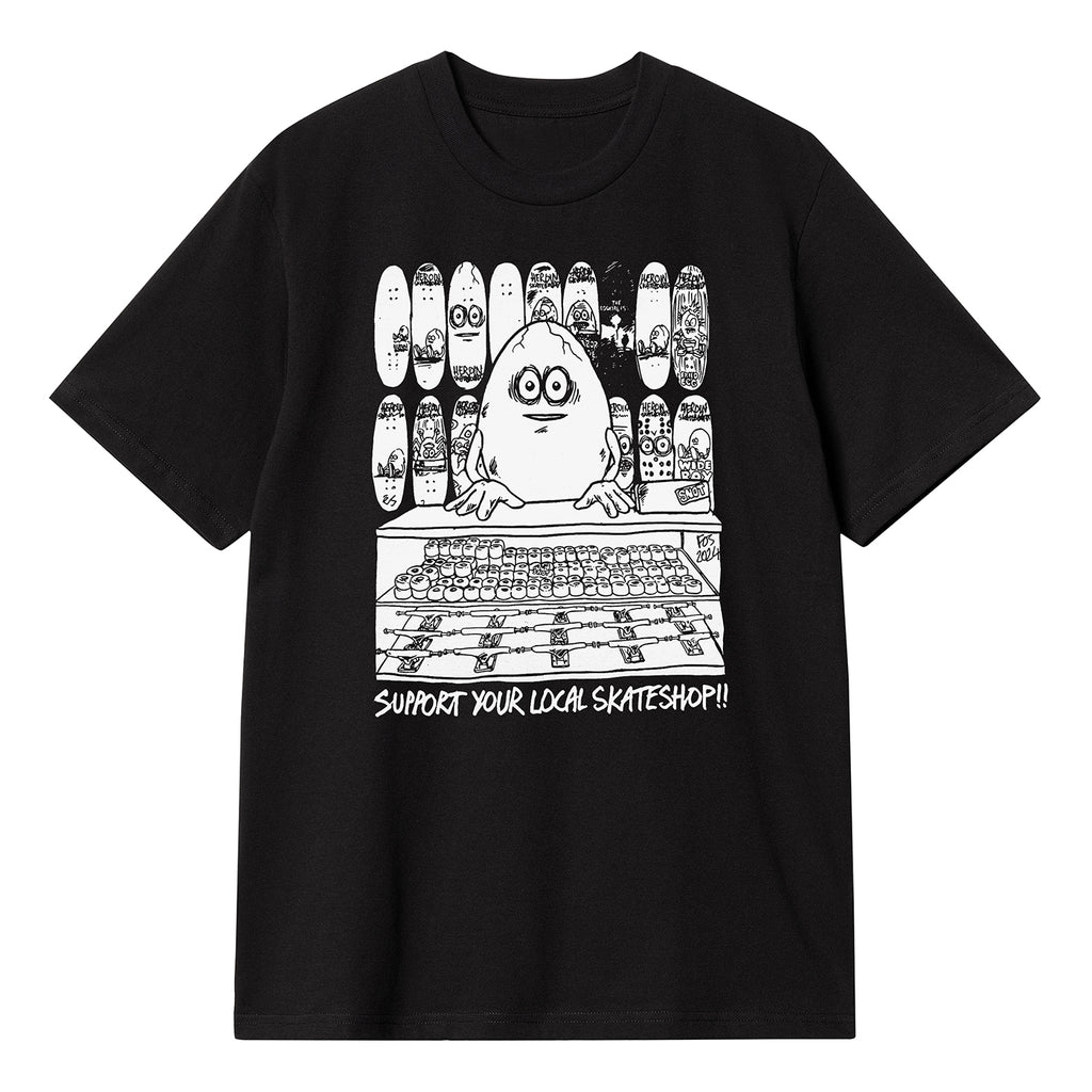 Skate Shop Day 24 x FOS T Shirt - Black - main