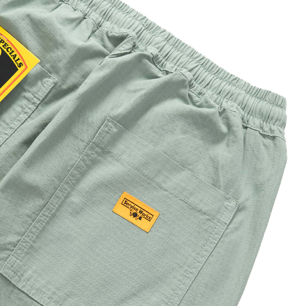 Service Works Ripstop Chef Pant - Sage - label