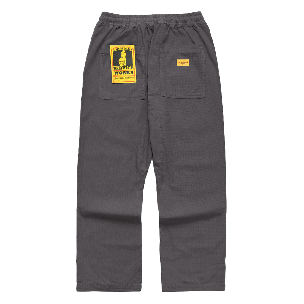 Service Works Ripstop Chef Pant - Washed Black - back
