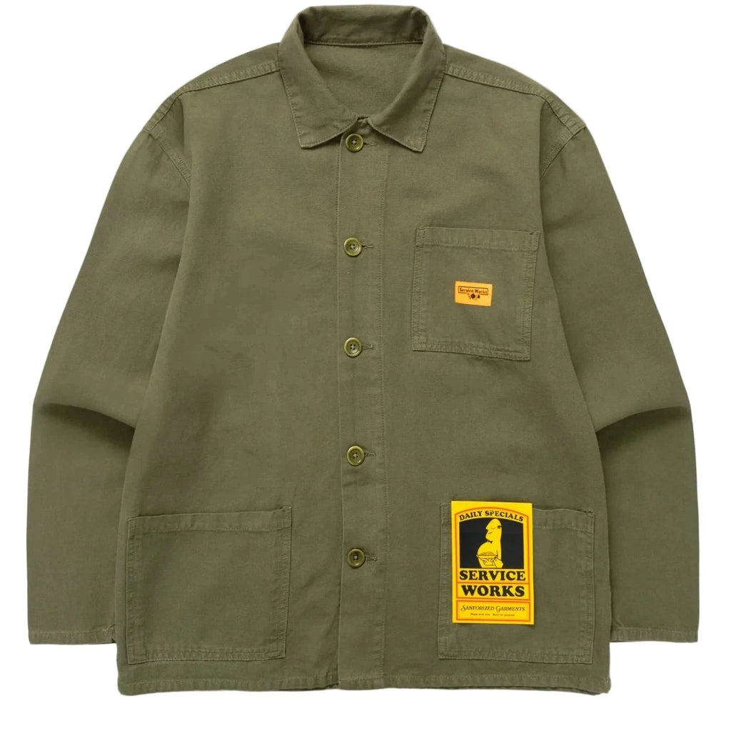 Service Works Canvas Chore Shirt - Olive - front