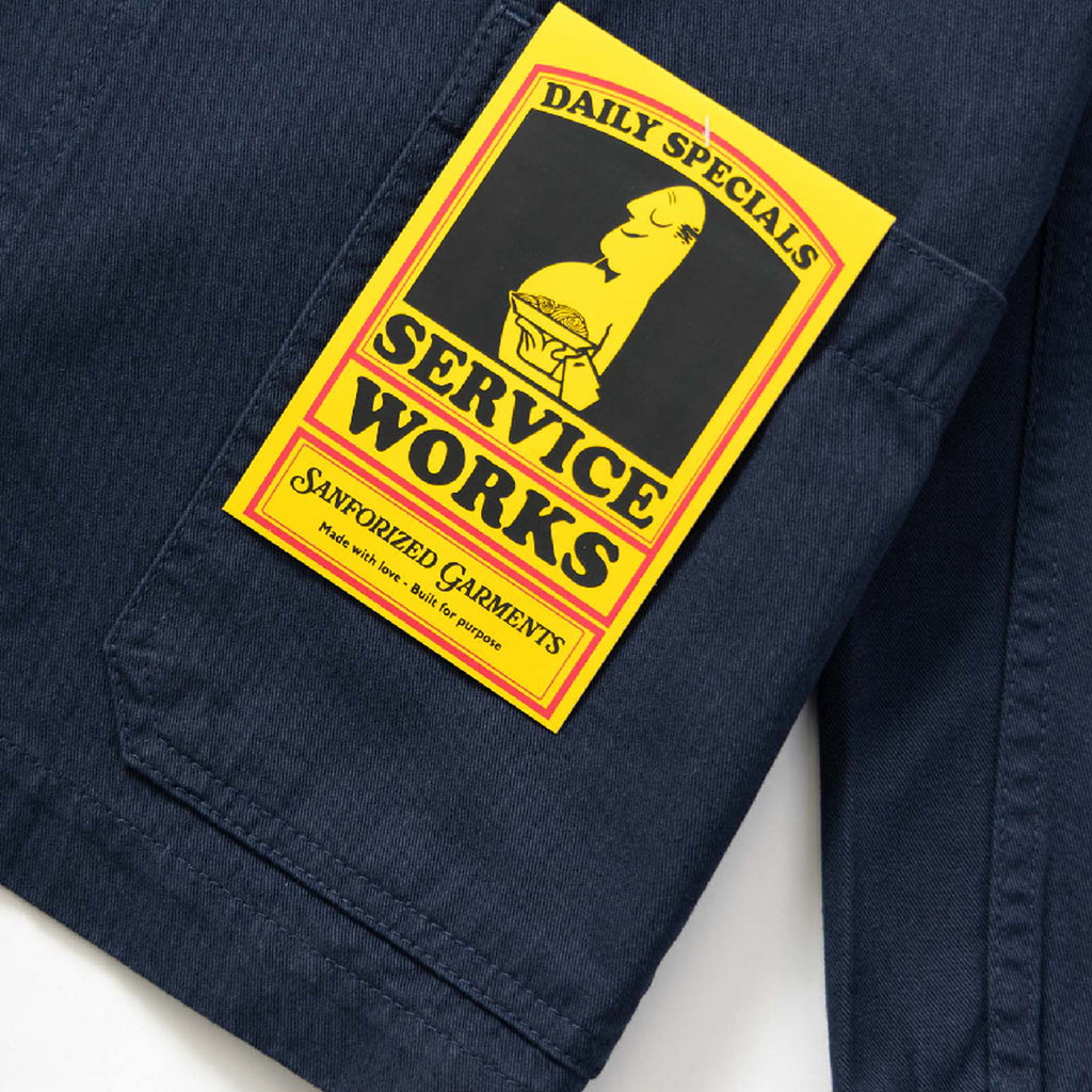 Navy Point 9u Server Rack Drill Server Suit Jacket in navy by Service Works | Bored of Southsea