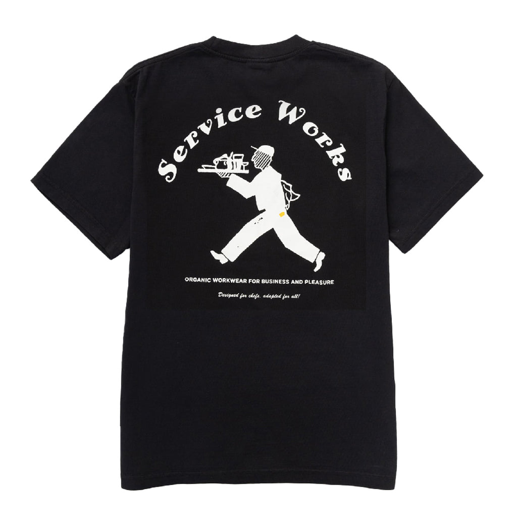 Service Works Waiter T shirt - Black - back