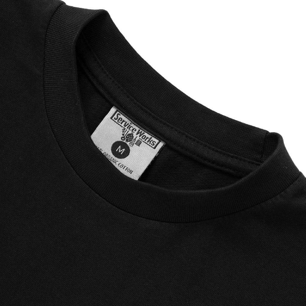 Service Works Waiter T shirt - Black - neck