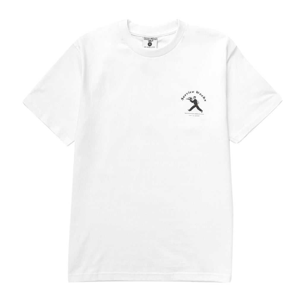 Service Works Waiter T shirt - White - front