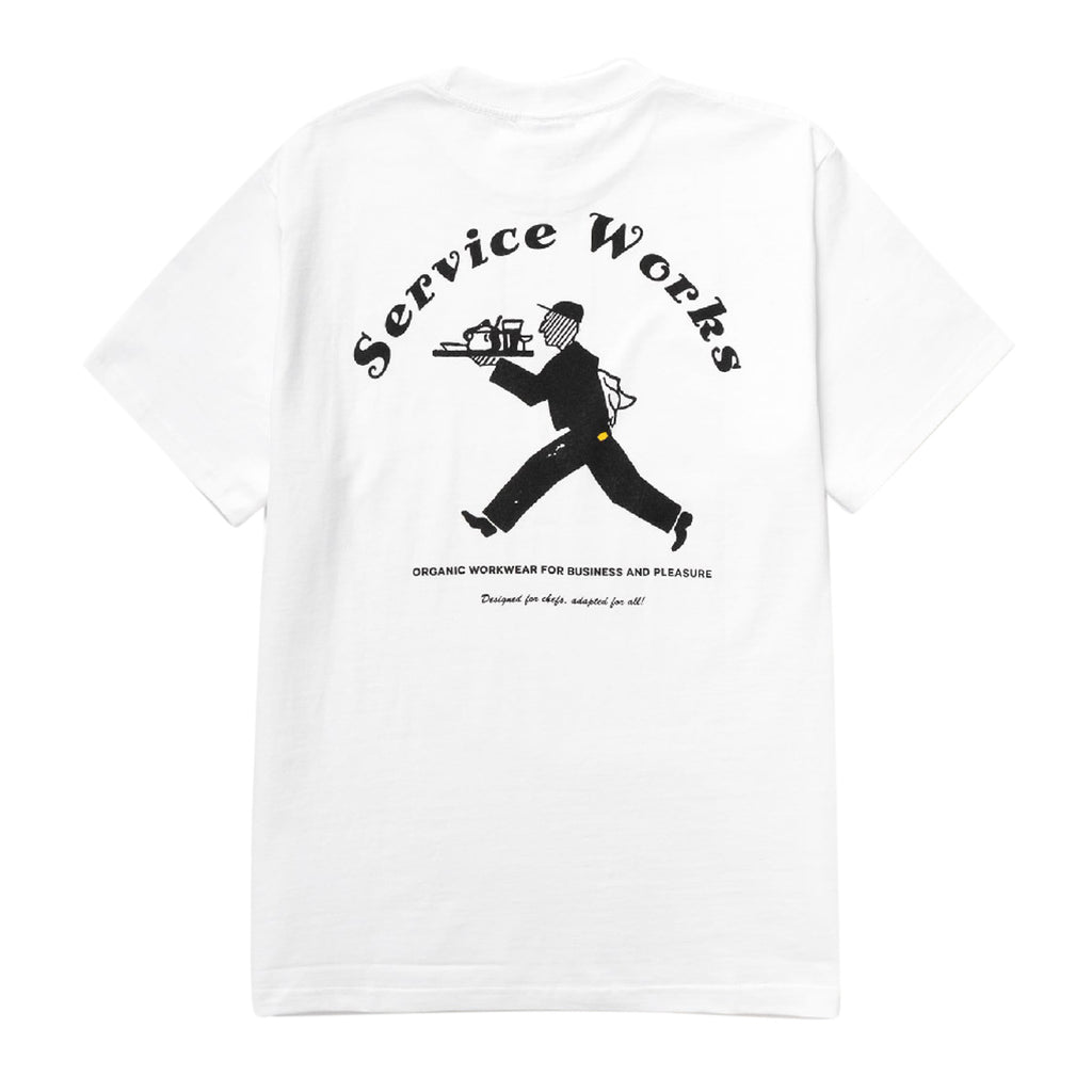 Service Works Waiter T shirt - White - back
