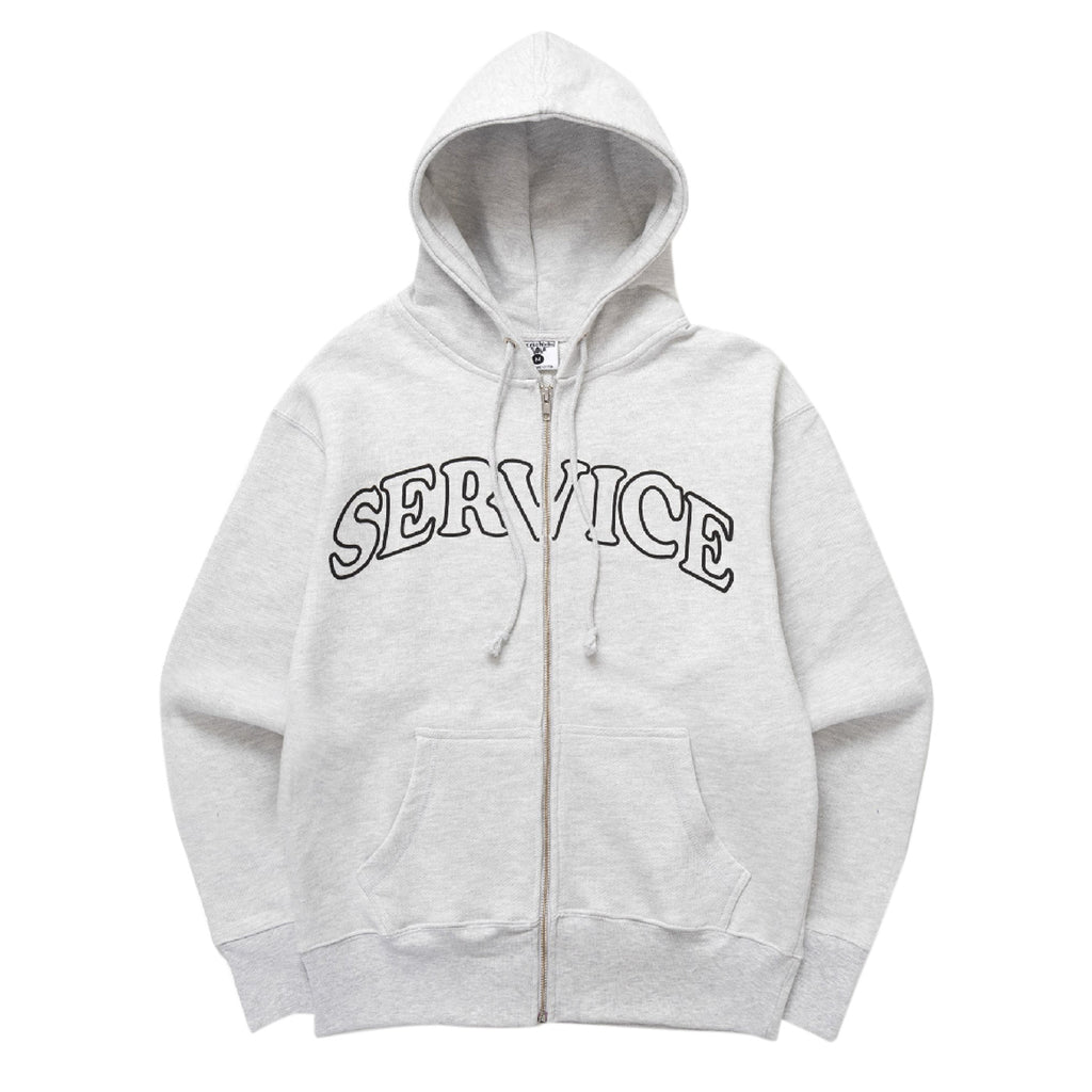 Service Works Arch Logo Zip Hoodie - Ash - main