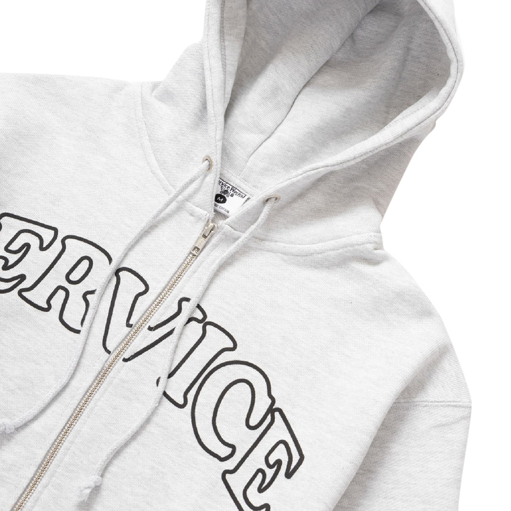 Service Works Arch Logo Zip Hoodie - Ash
