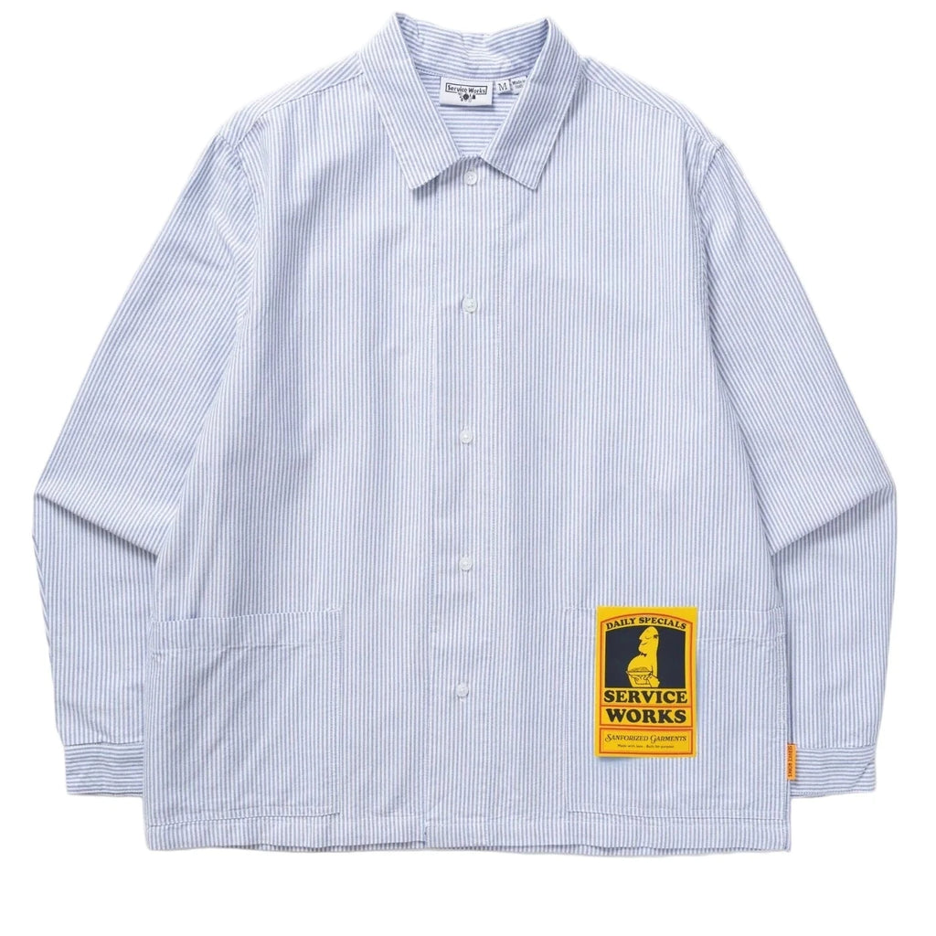 Service Works Waiter Shirt - Oxford Blue Stripe - main