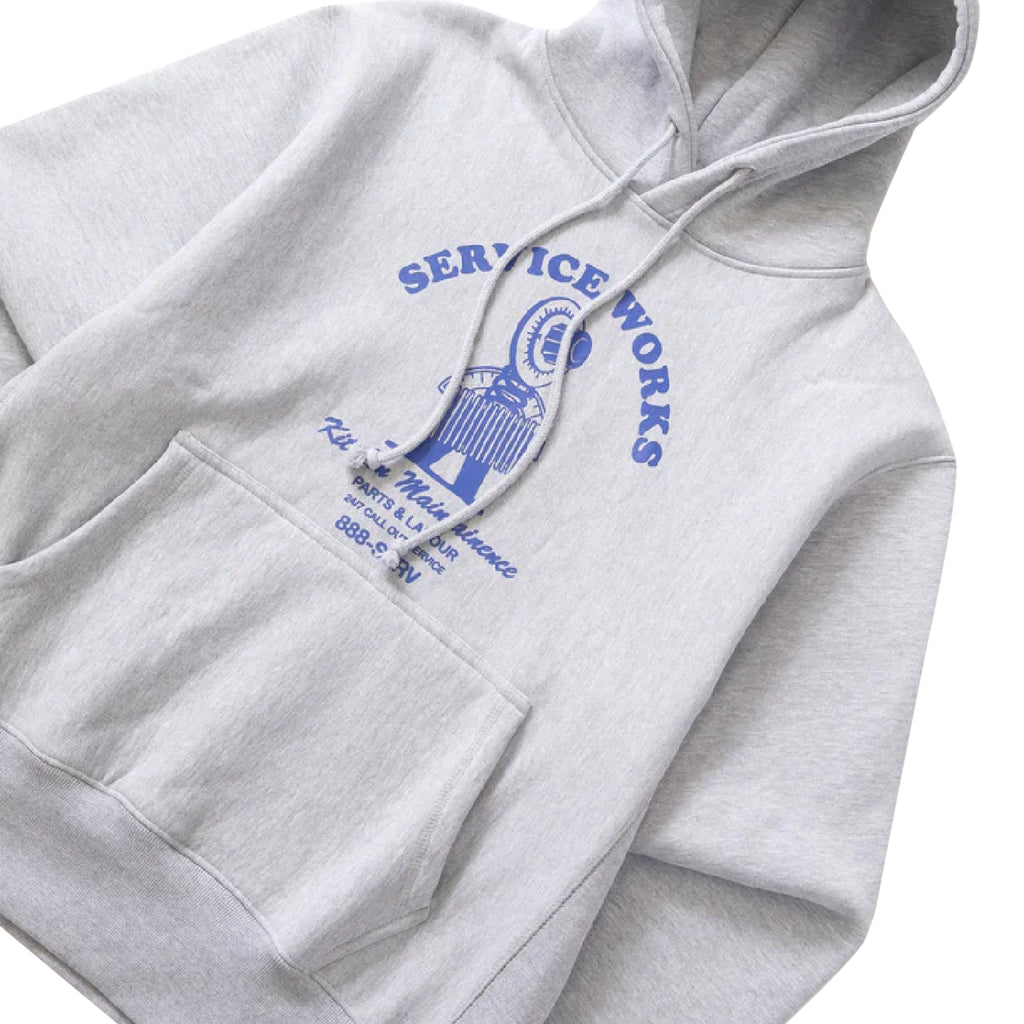 Service Works Maintenance Hoodie - Heather Grey - front