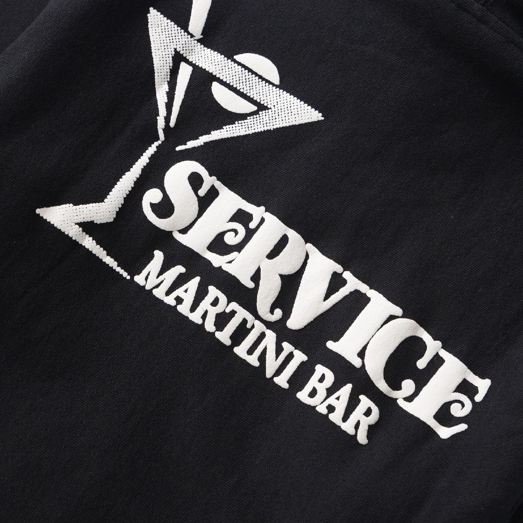 Service Works Martini Zipper Hoodie - Black - closeup2