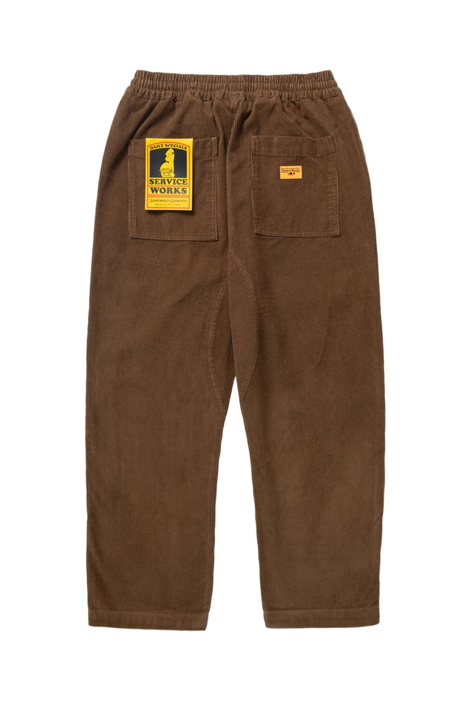 Service Works Corduroy Chef Pant - Bark - back