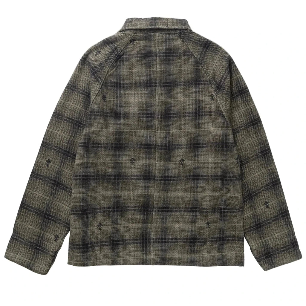 Service Works Thistle Plaid Front of House Jacket - Olive - back