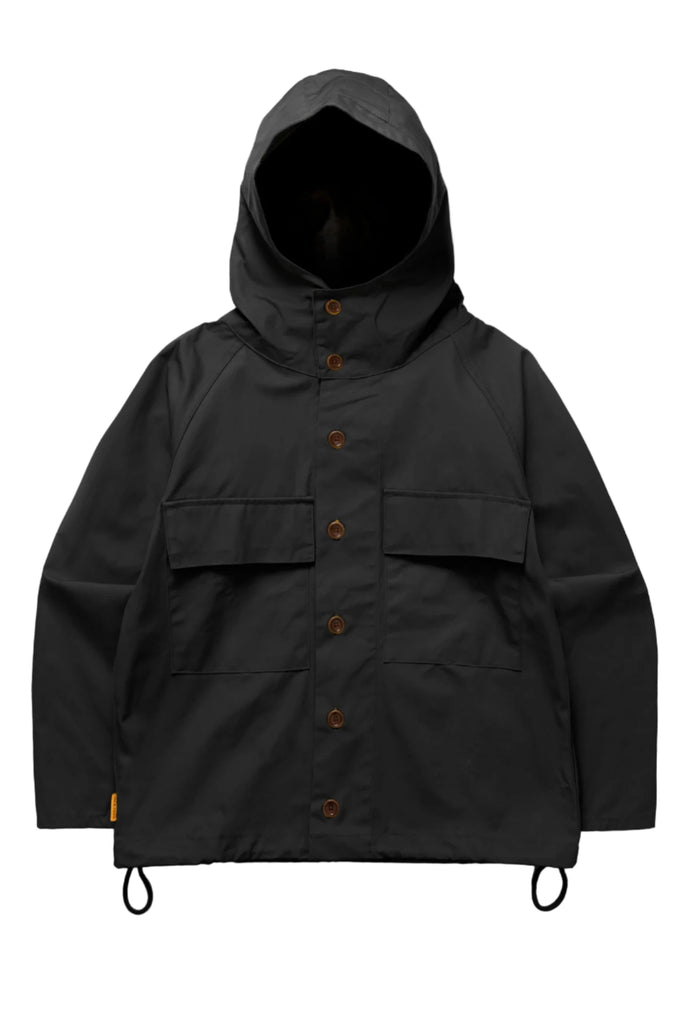 Service Works Waxed Cotton Allotment Parka - Black - front