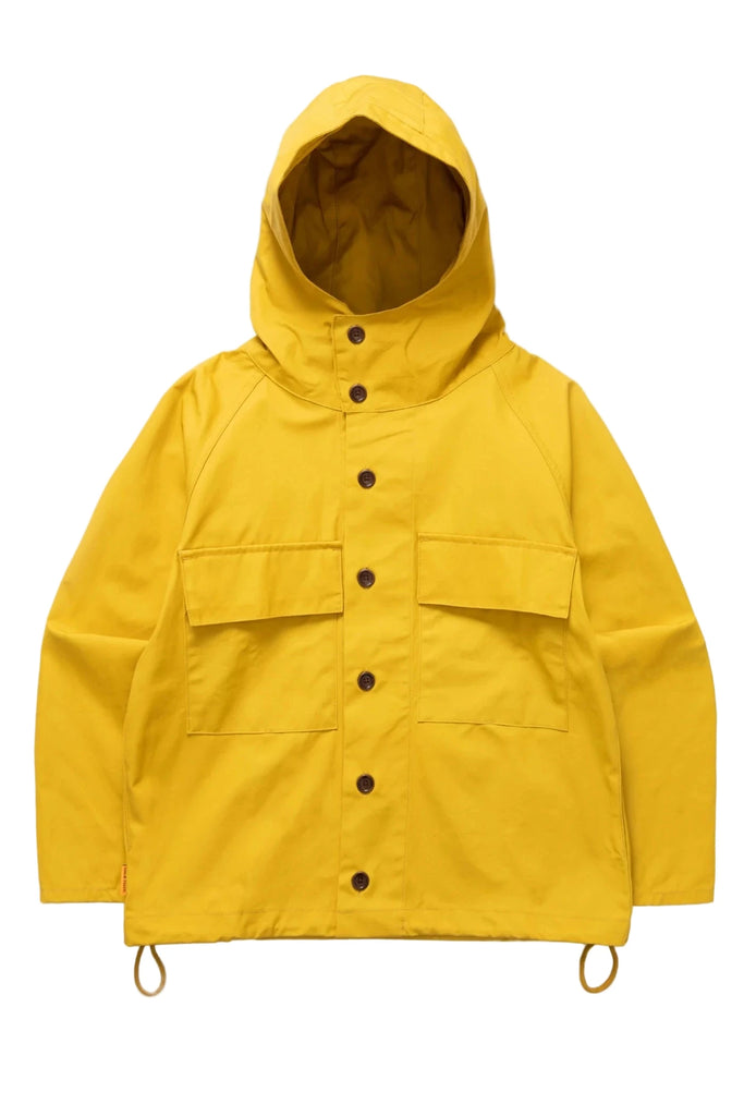 Service Works Waxed Cotton Allotment Parka - Ochre - front