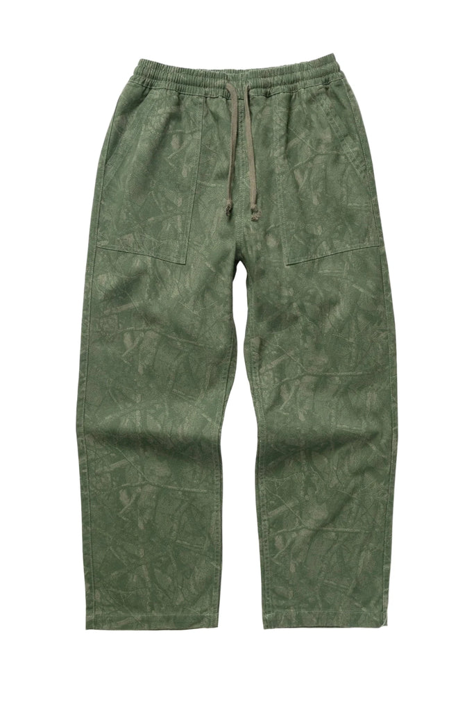 Service Works Xerox Camo Chef Pant - Olive - front