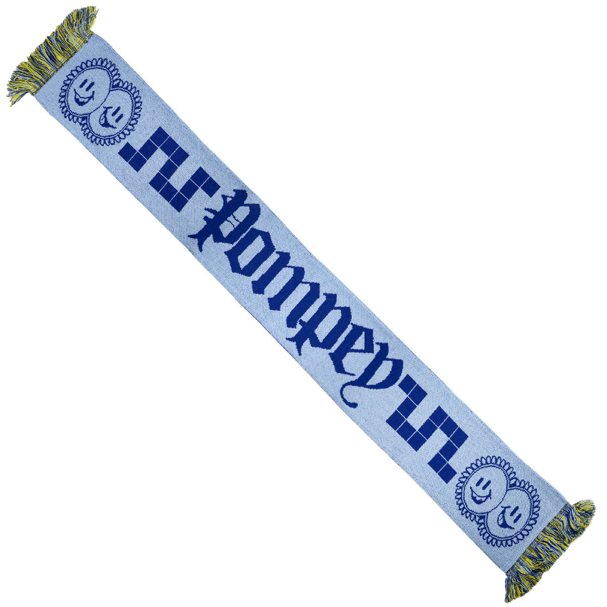 Pompey Scarf in Pompey Blue Spinnaker Sky Clarence Neon by
