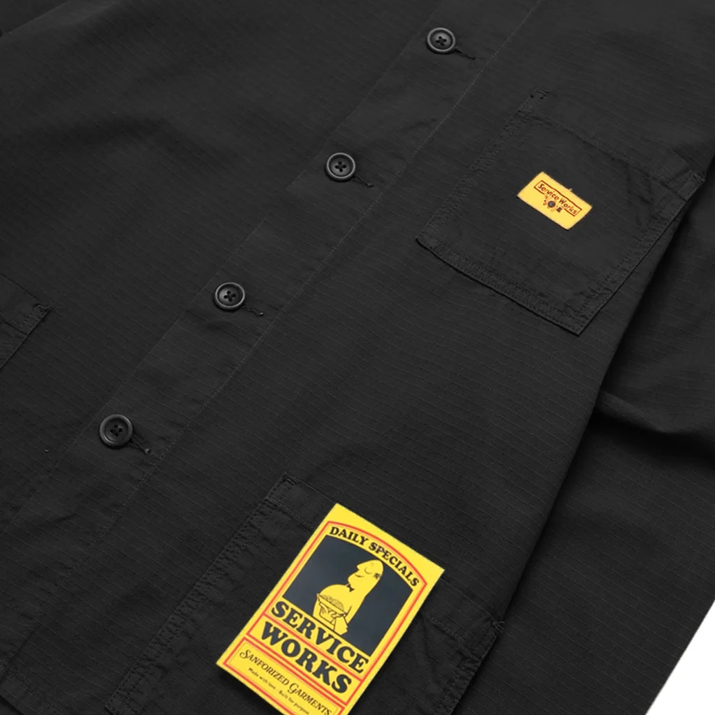 Service Works Ripstop Coverall Jacket - Black