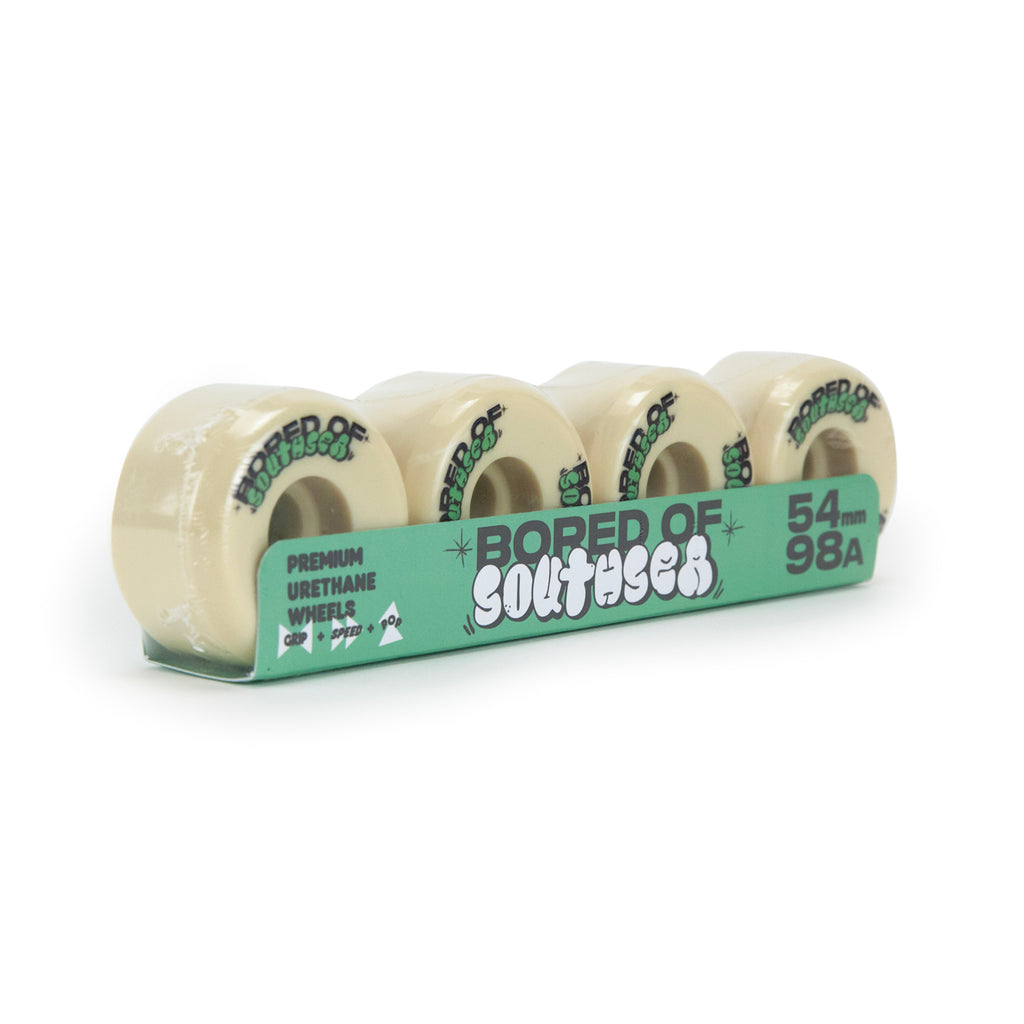 Bored of Southsea 'Bubble' Skateboard Wheels - Natural 54mm - pack