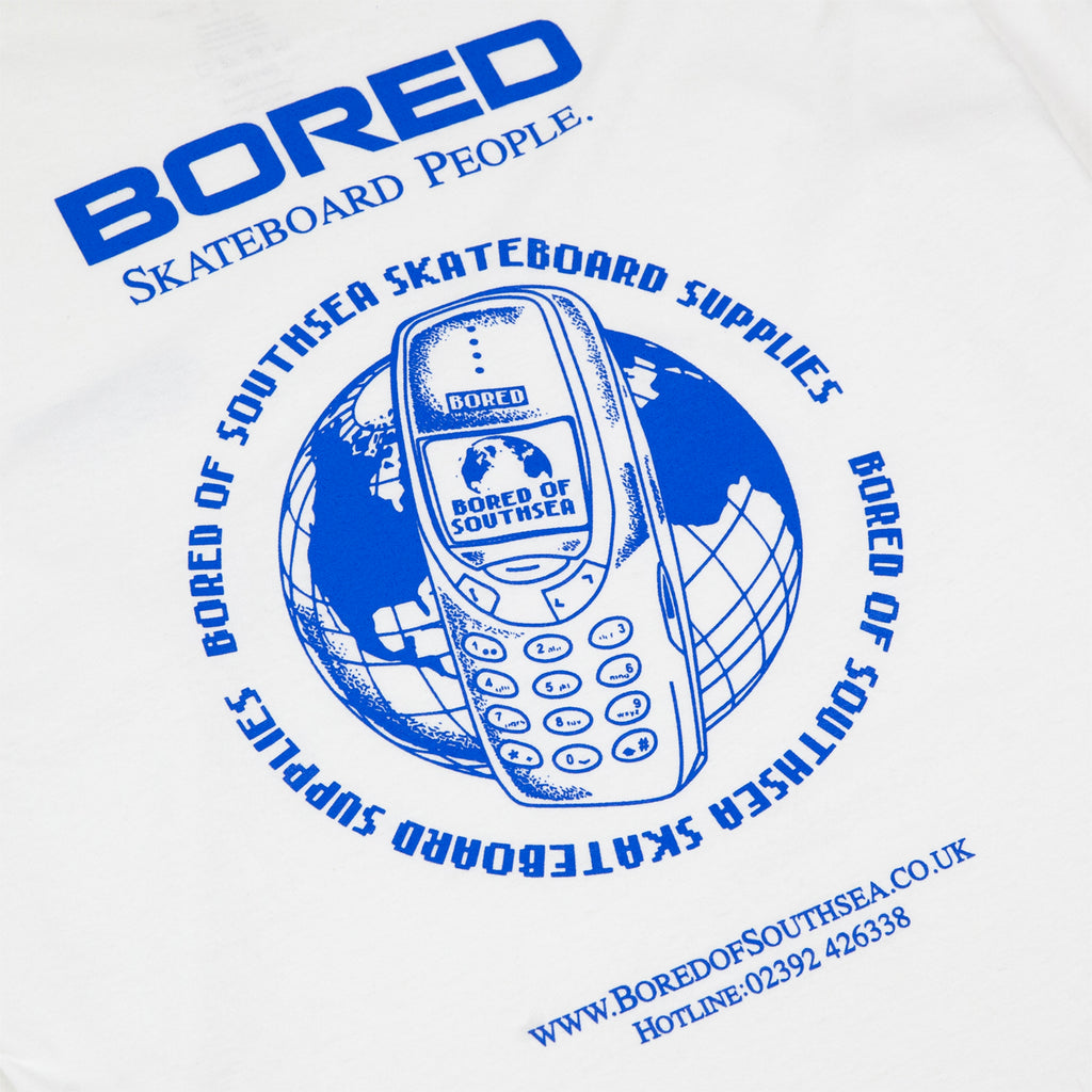 Bored of Southsea Skateboard People T Shirt - White