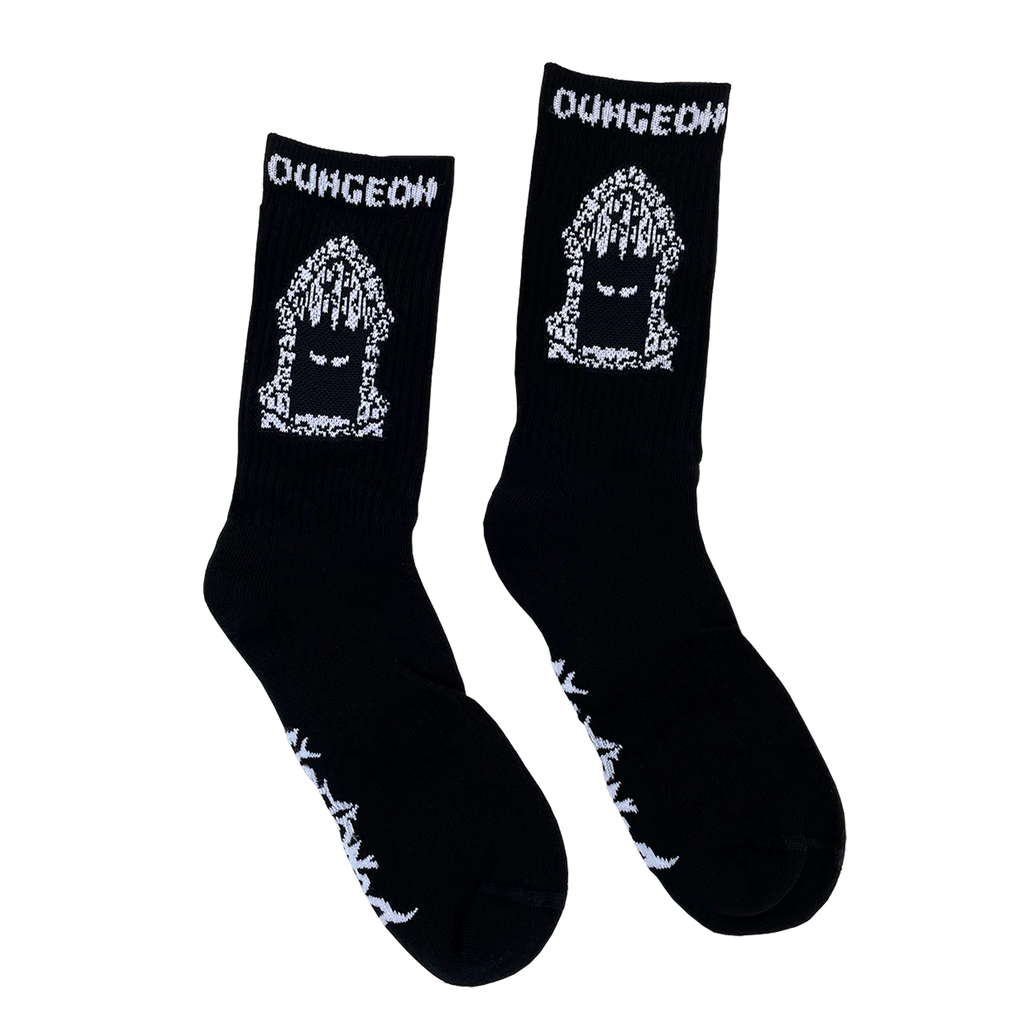 Dungeon Portcullis Woven Socks - Black - main