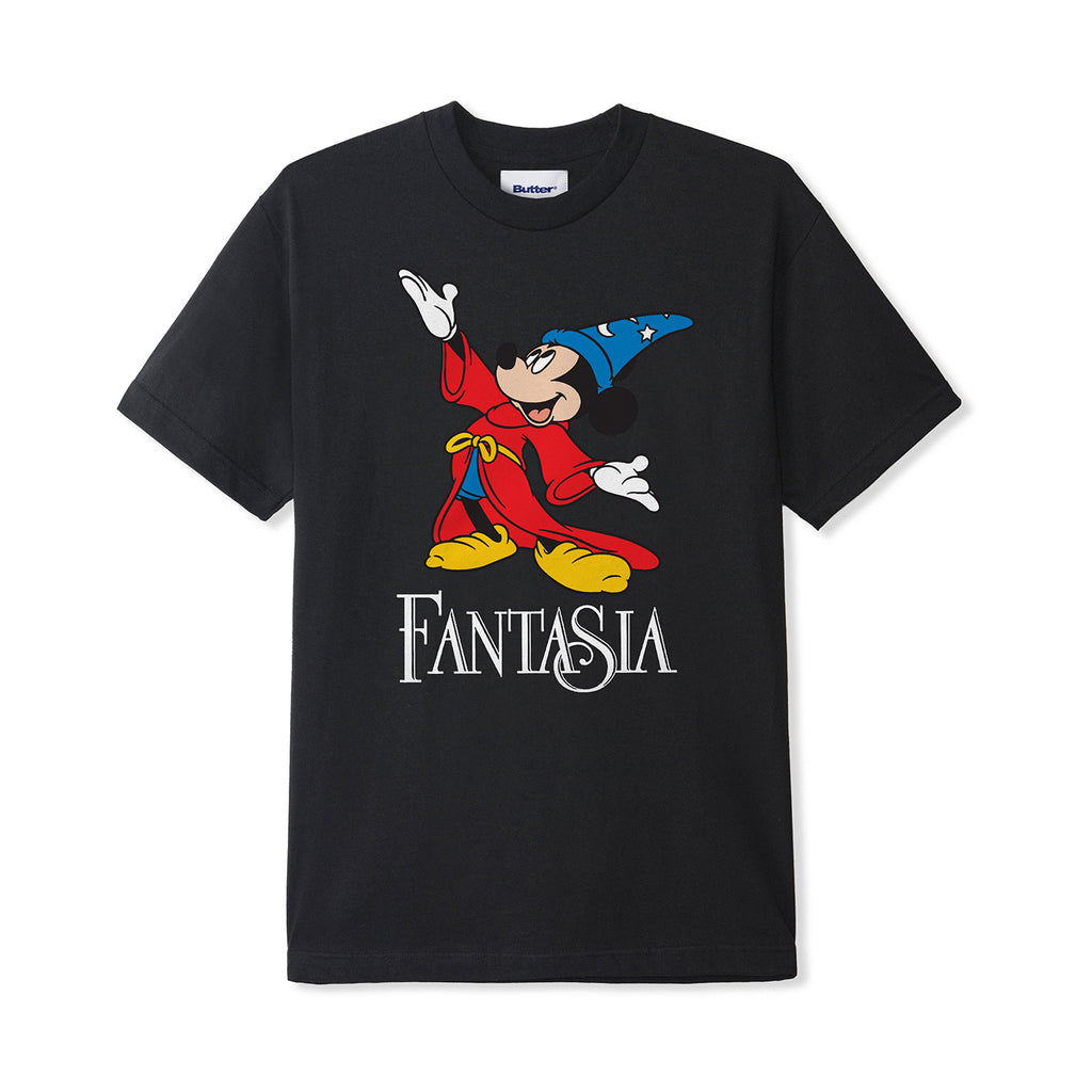 Butter Goods x Disney Fantasia T Shirt - Black - front